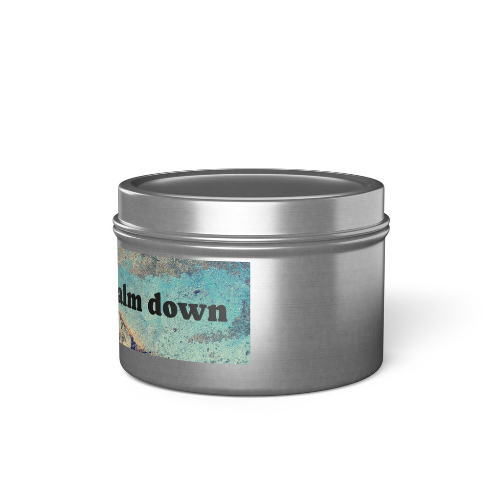 Rough Day Calm Down Scented Tin Candle - Hand-Poured Coconut-Soy Wax for Stress Relief & Mindful Self-Care Rituals