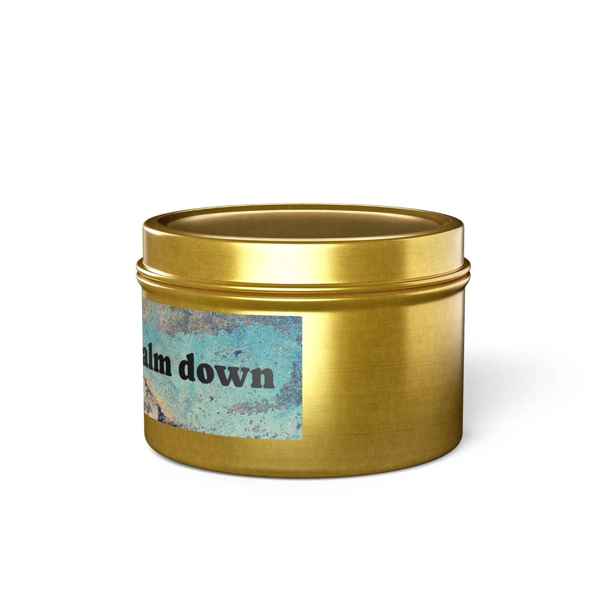 Rough Day Calm Down Scented Tin Candle - Hand-Poured Coconut-Soy Wax for Stress Relief & Mindful Self-Care Rituals