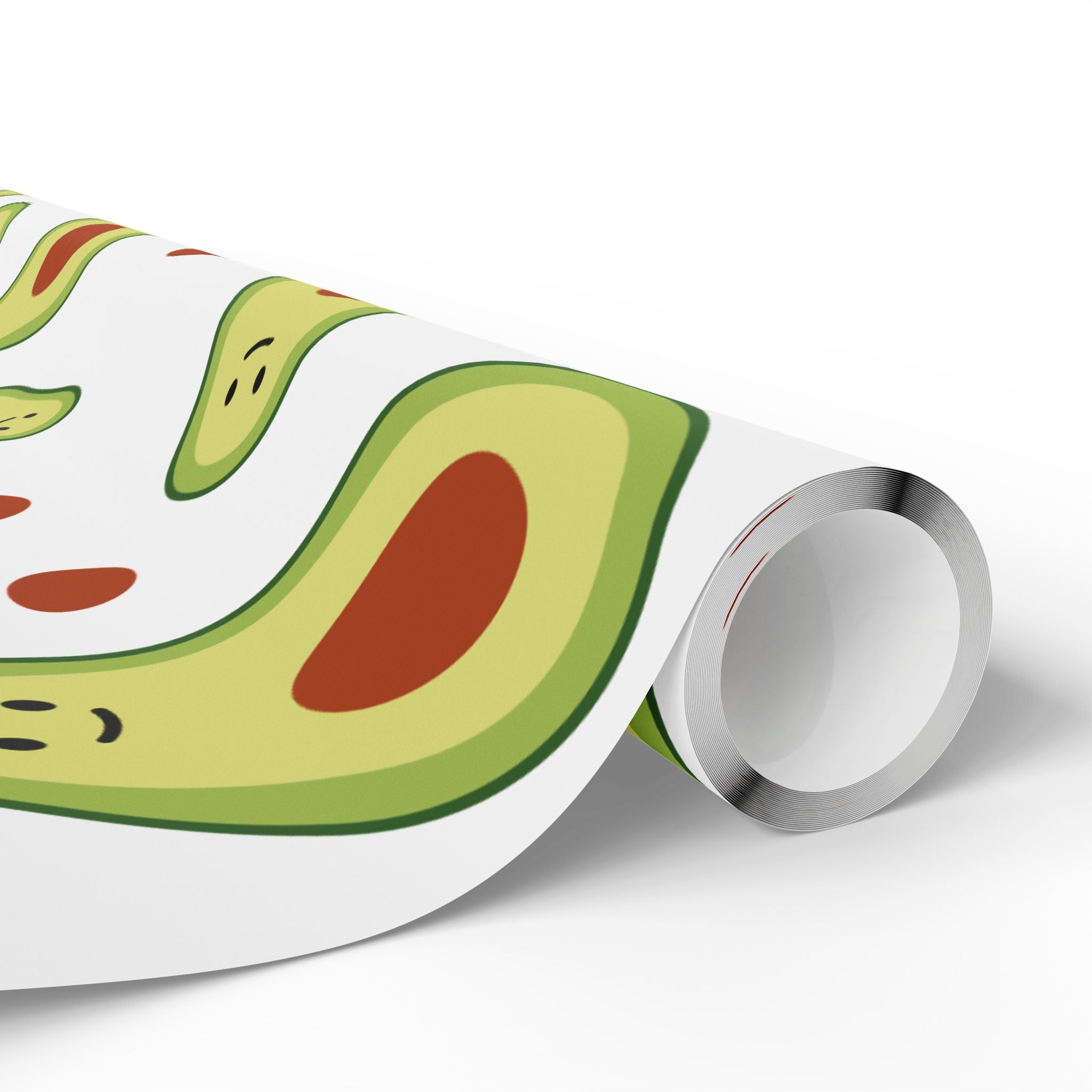 Avocado Pattern Wrapping Paper Roll — Cute Avocado Gift Wrap for Birthdays & Foodies