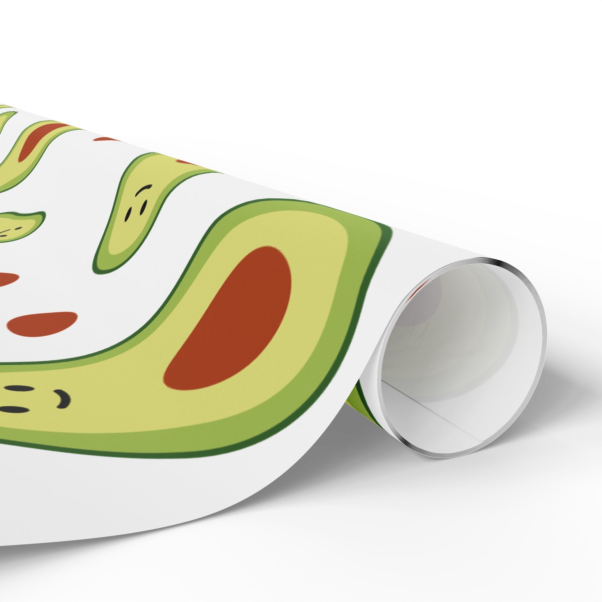 Avocado Pattern Wrapping Paper Roll — Cute Avocado Gift Wrap for Birthdays & Foodies