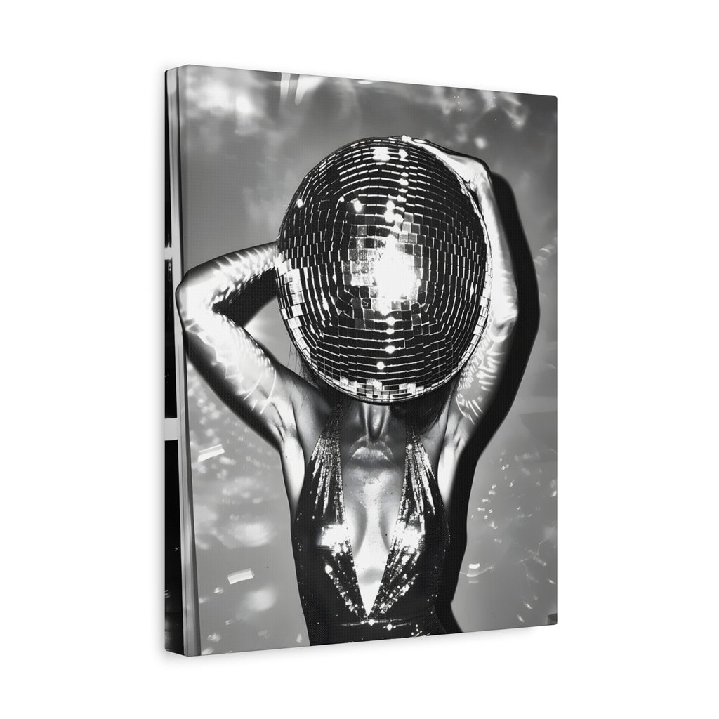 Disco Ball Canvas Wall Art – Glamorous Home Decor for Parties and Celebrations