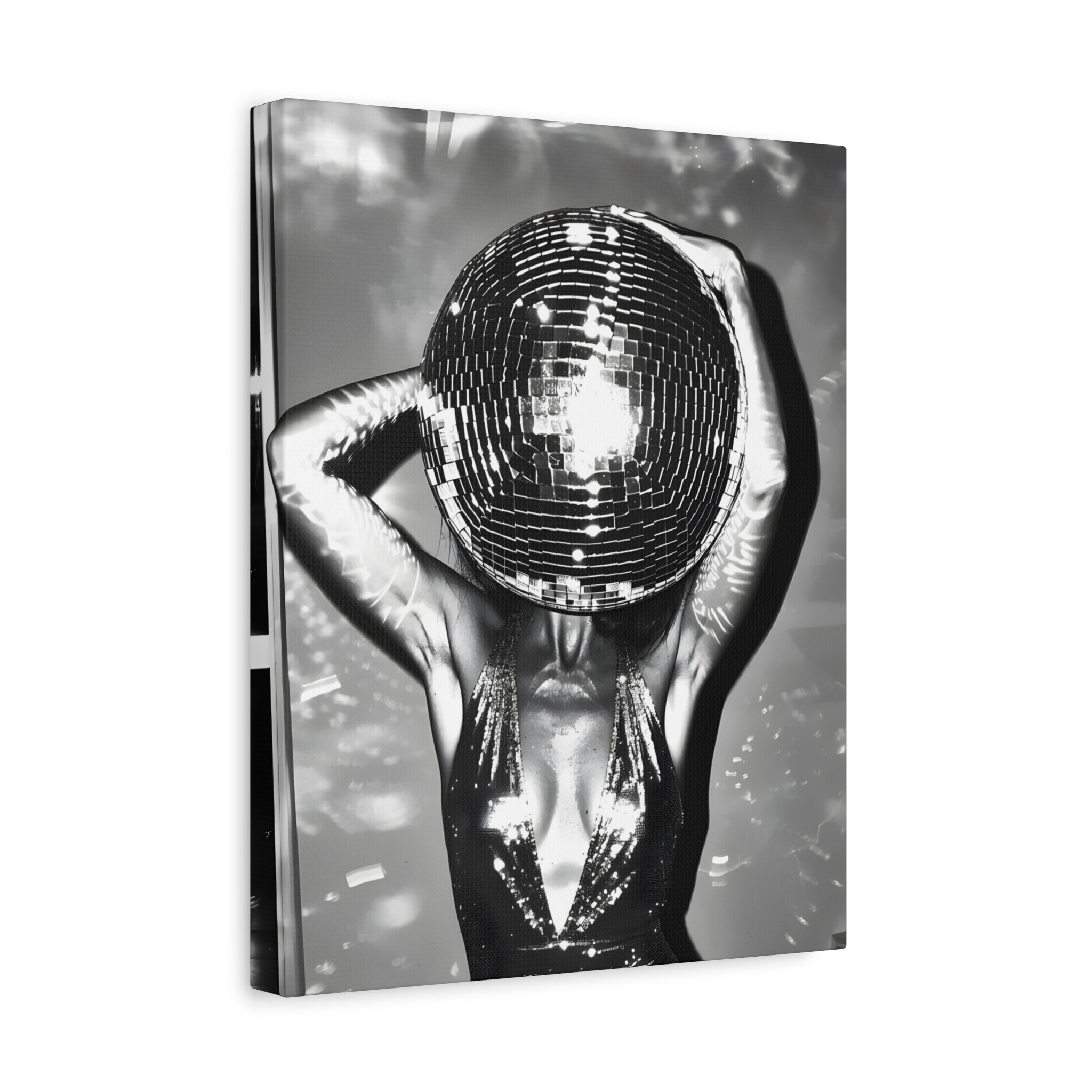Disco Ball Canvas Wall Art – Glamorous Home Decor for Parties and Celebrations