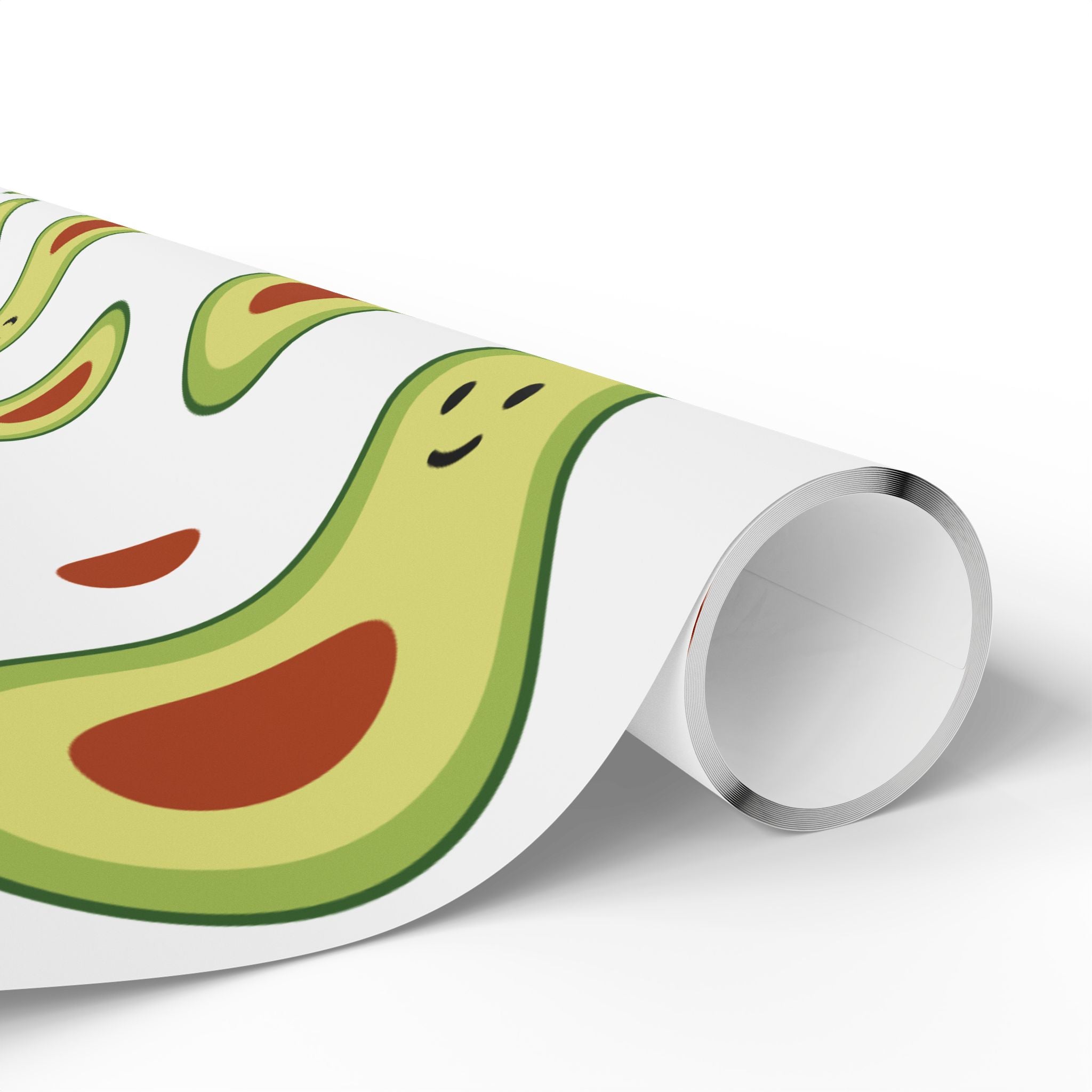 Avocado Pattern Wrapping Paper Roll — Cute Avocado Gift Wrap for Birthdays & Foodies