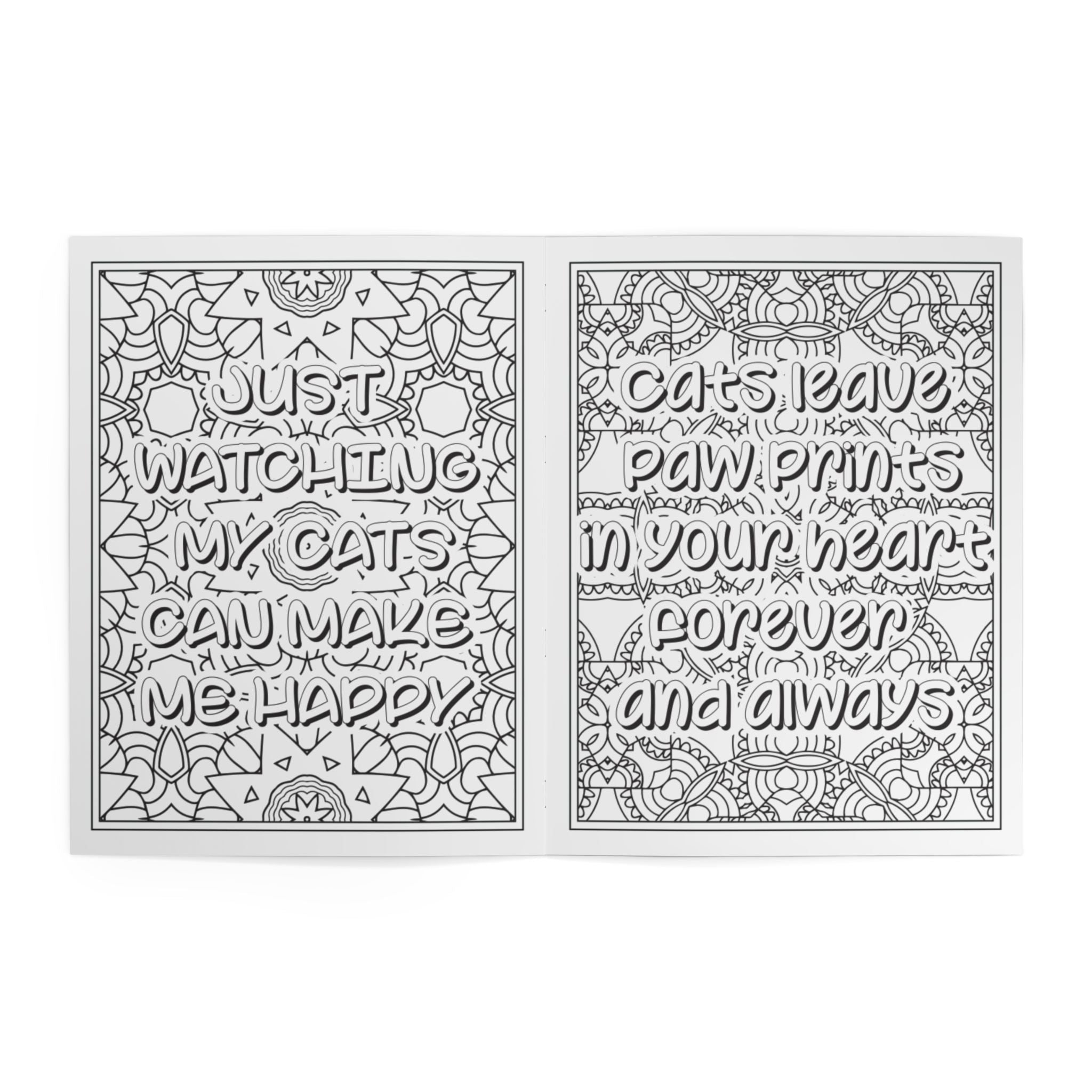 Find Your Calm: The "Catitude" Wellness Coloring Book