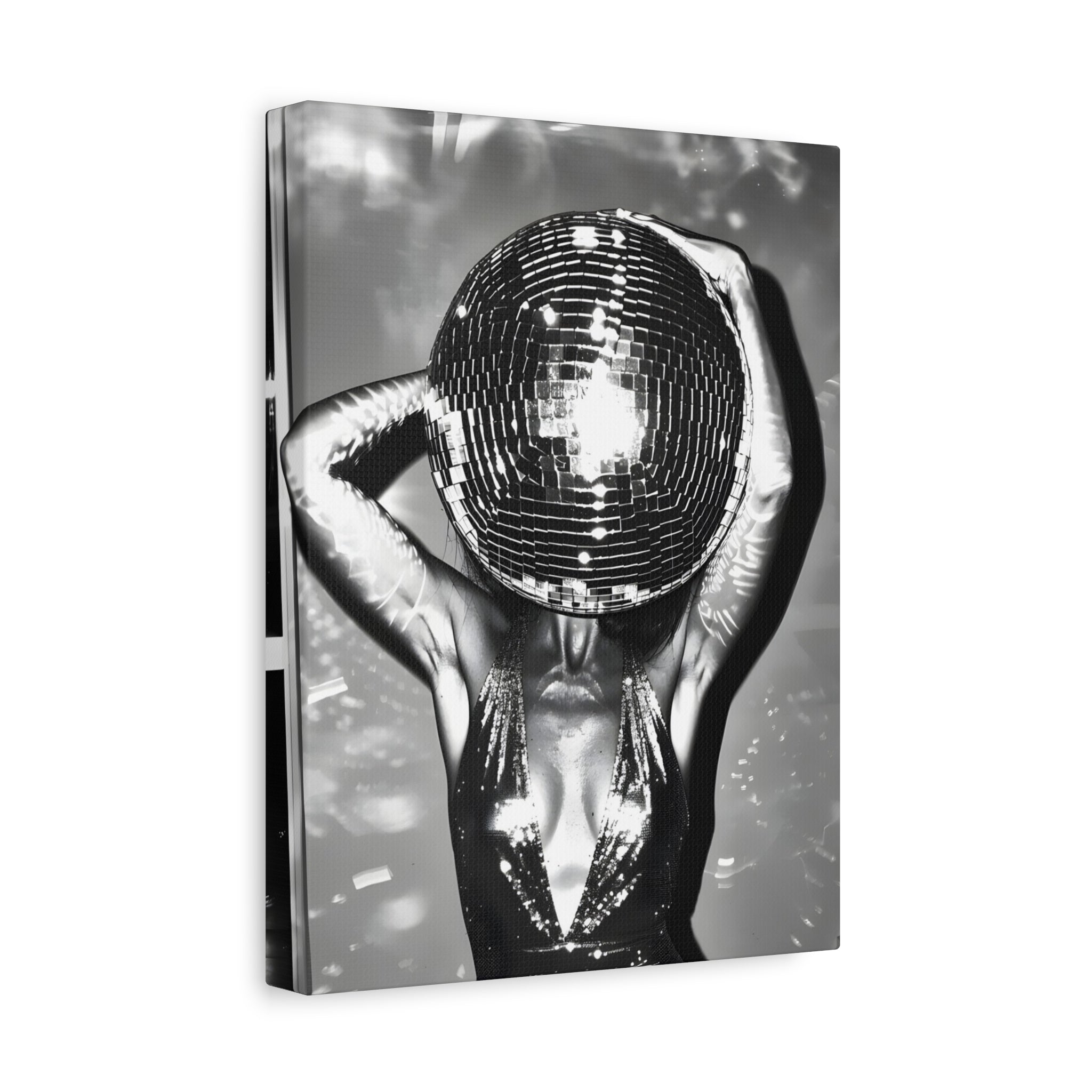 Disco Ball Canvas Wall Art – Glamorous Home Decor for Parties and Celebrations
