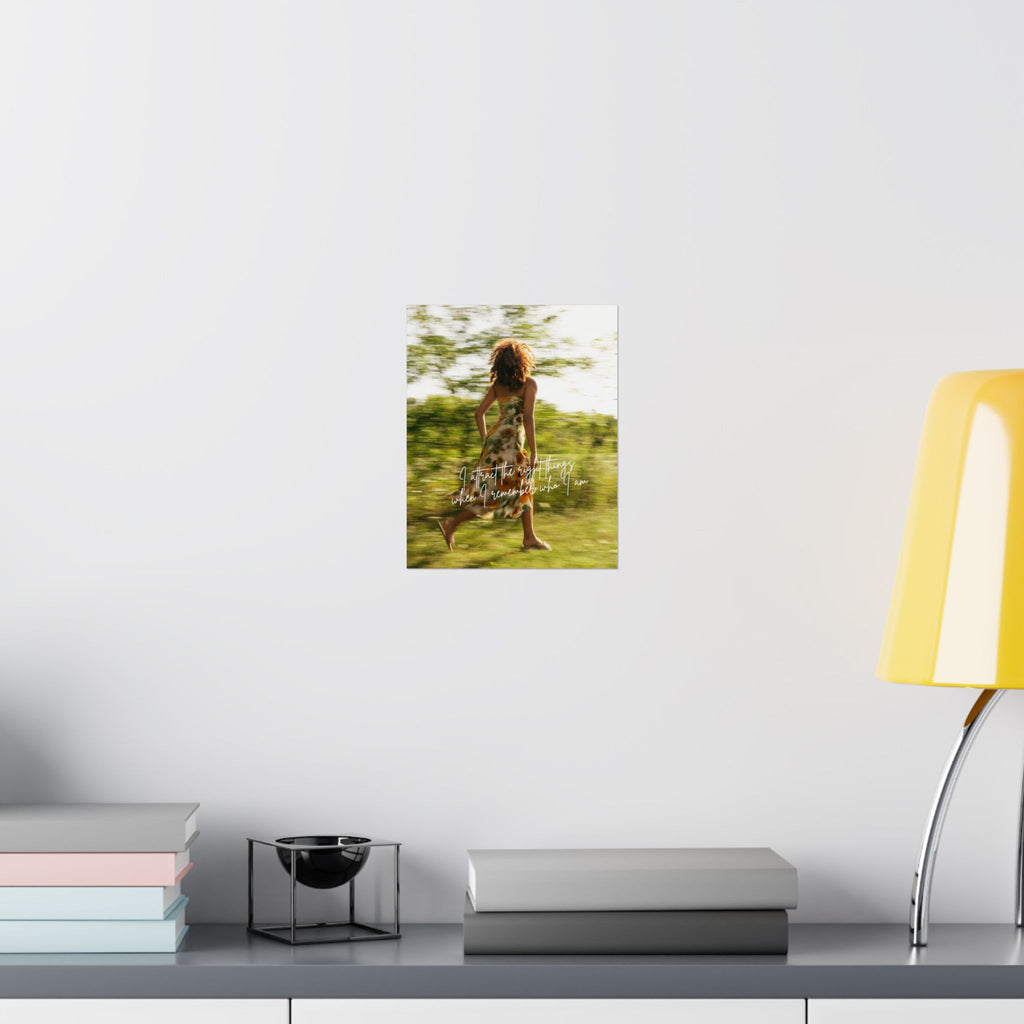 "I Strive for the Right Feelings" Inspirational Wall Art
