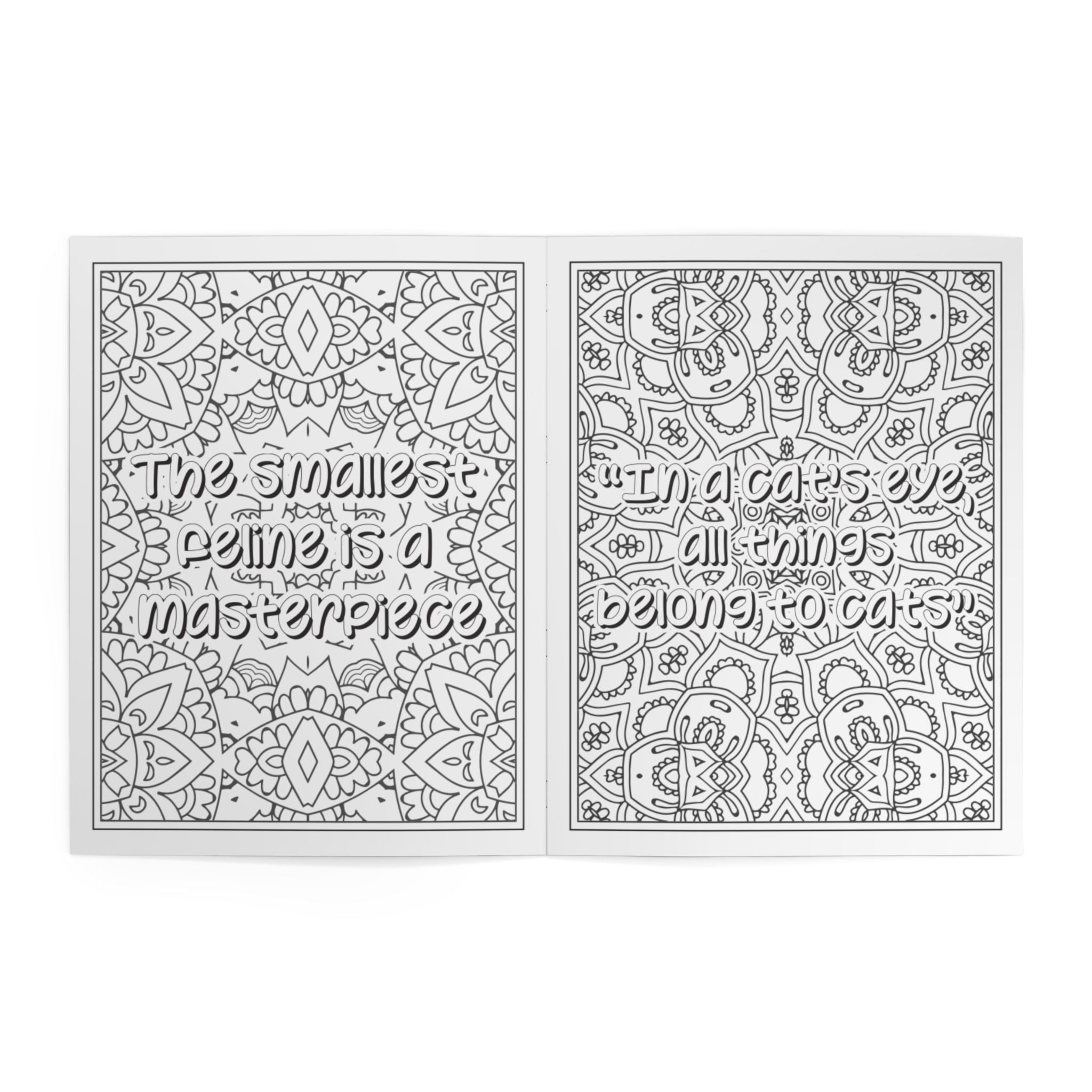 Find Your Calm: The "Catitude" Wellness Coloring Book