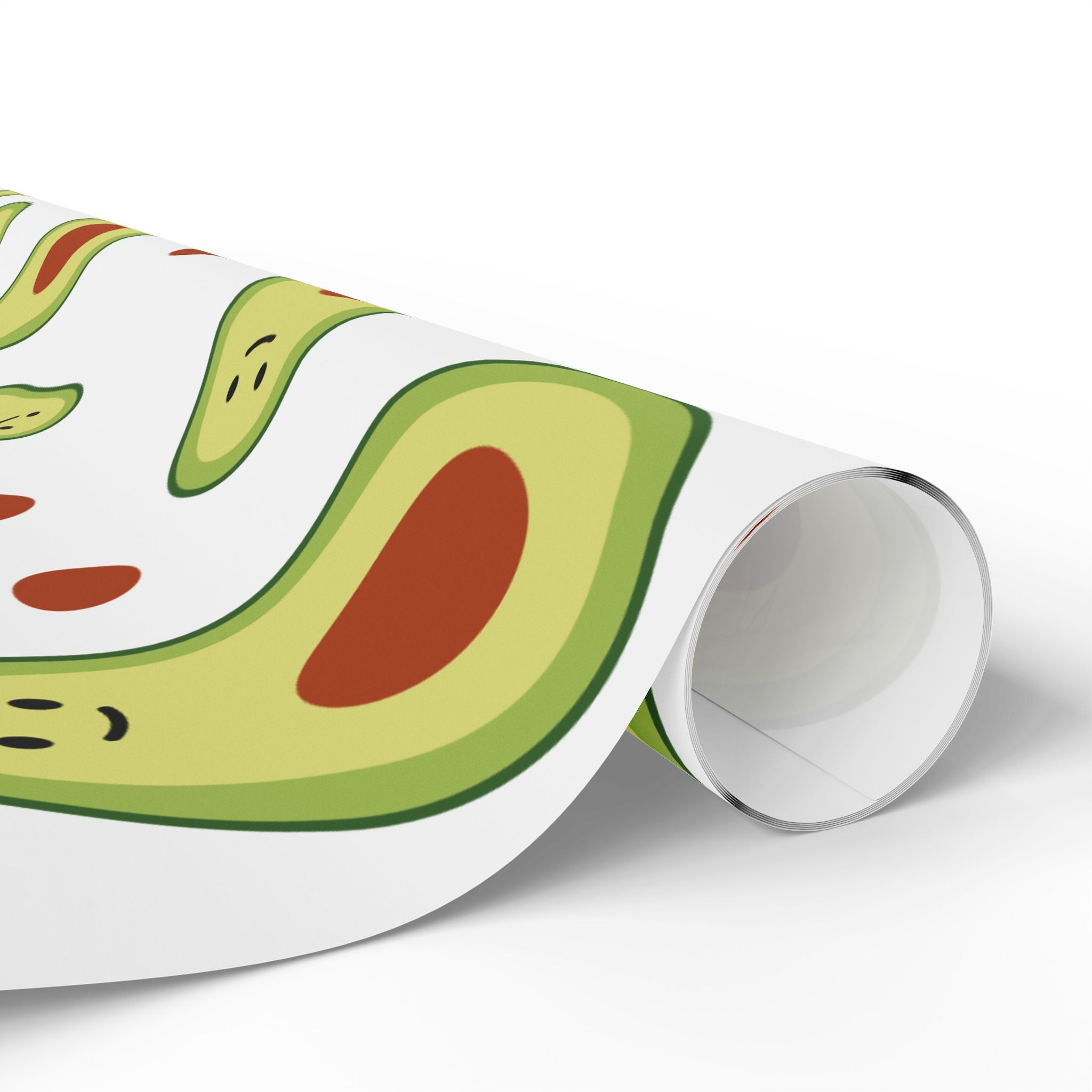 Avocado Pattern Wrapping Paper Roll — Cute Avocado Gift Wrap for Birthdays & Foodies