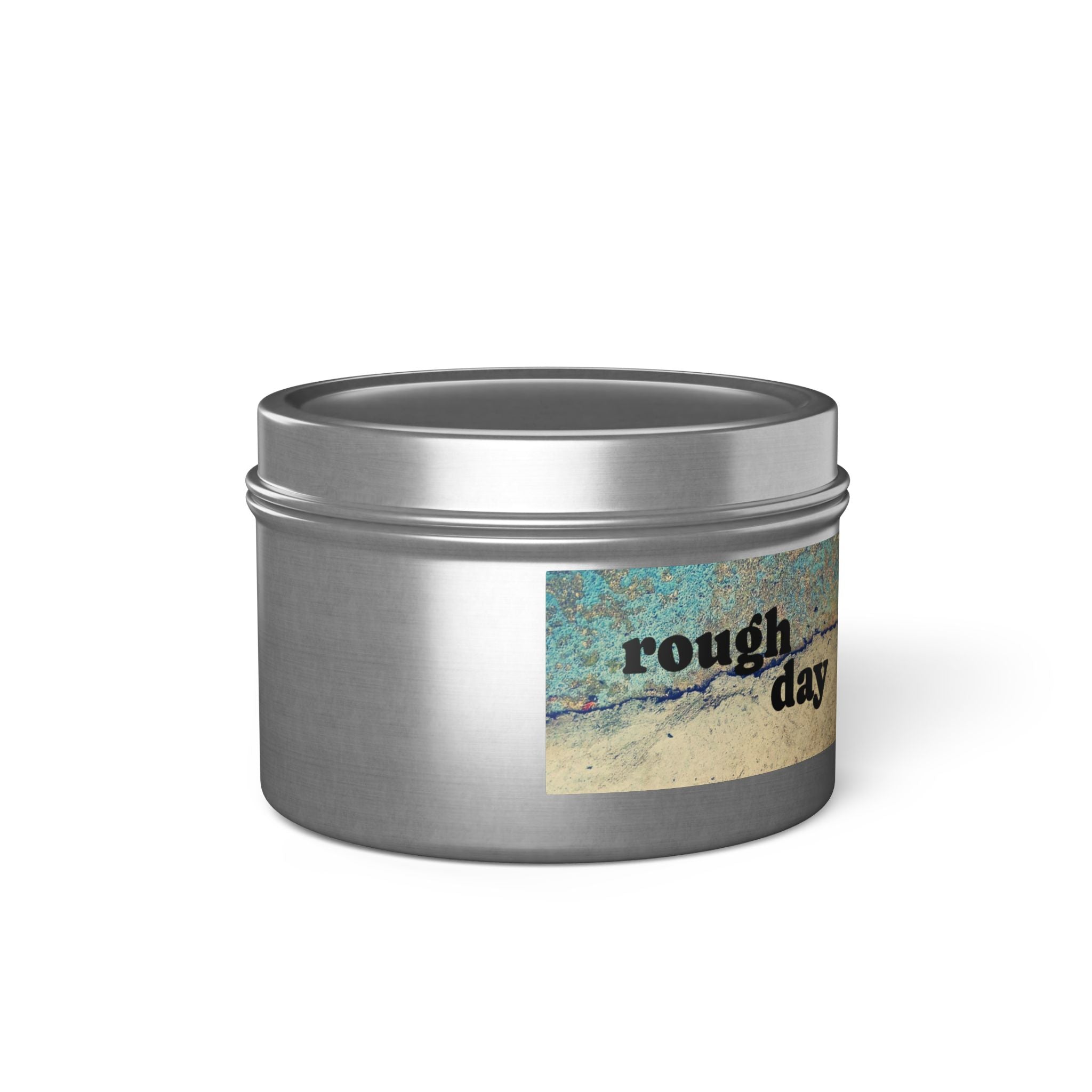 Rough Day Calm Down Scented Tin Candle - Hand-Poured Coconut-Soy Wax for Stress Relief & Mindful Self-Care Rituals