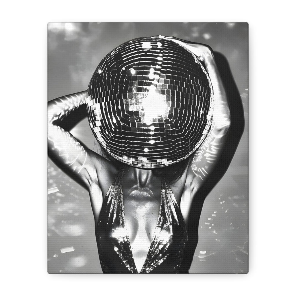 Disco Ball Canvas Wall Art – Glamorous Home Decor for Parties and Celebrations