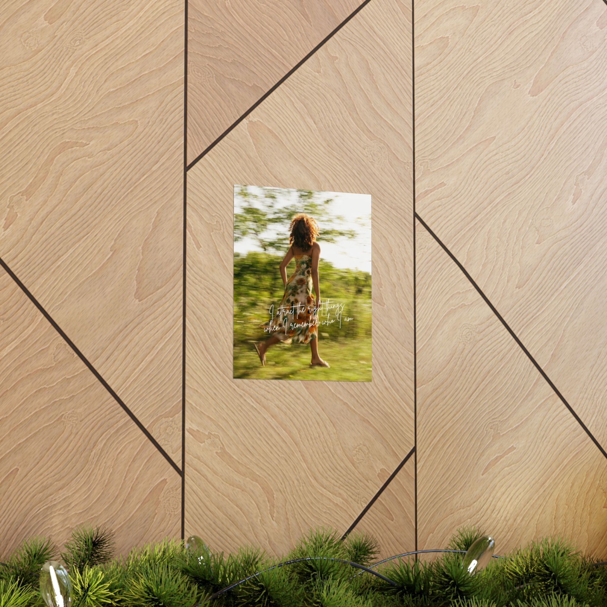 "I Strive for the Right Feelings" Inspirational Wall Art