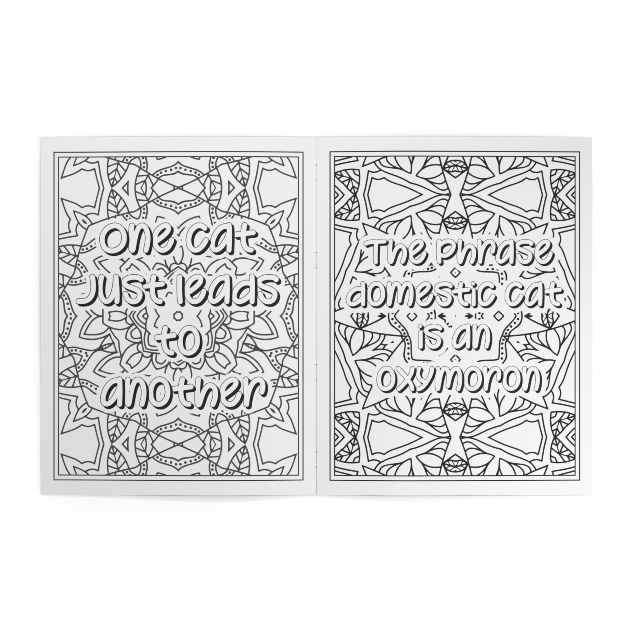 Find Your Calm: The "Catitude" Wellness Coloring Book