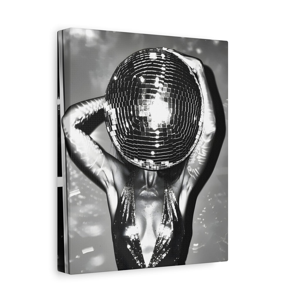 Disco Ball Canvas Wall Art – Glamorous Home Decor for Parties and Celebrations