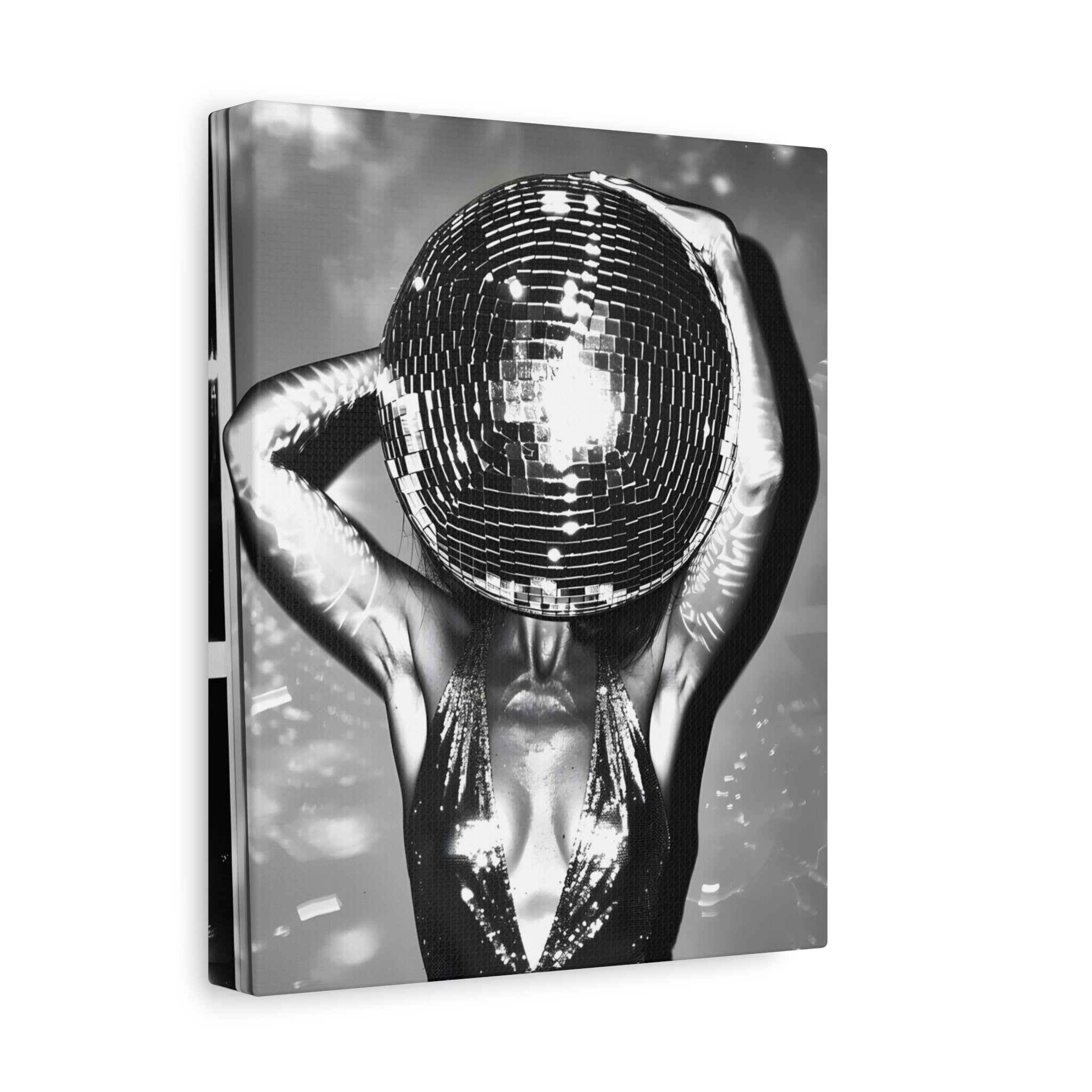 Disco Ball Canvas Wall Art – Glamorous Home Decor for Parties and Celebrations