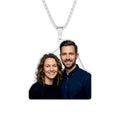 Personalized Photo Cutout Pendant — Custom Photo Necklace for Couples & Friends