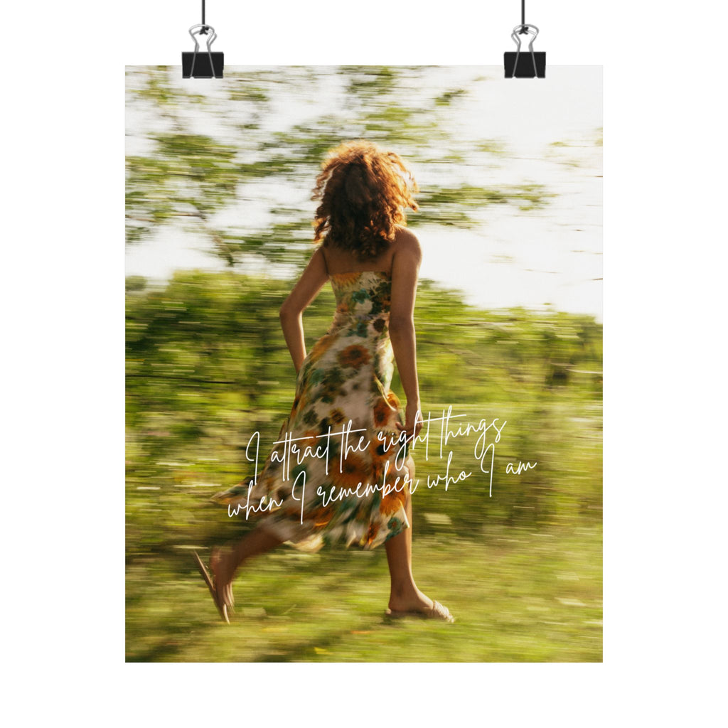 "I Strive for the Right Feelings" Inspirational Wall Art