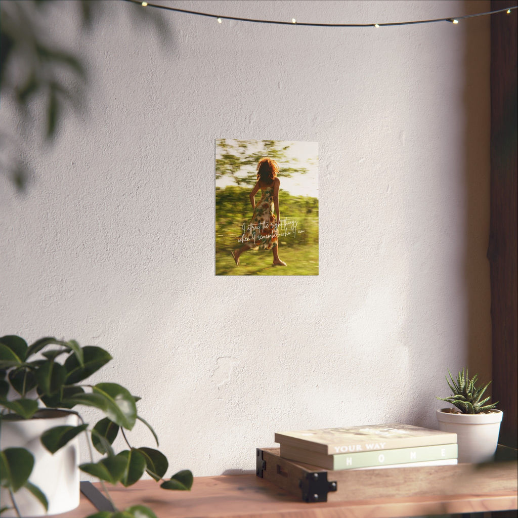 "I Strive for the Right Feelings" Inspirational Wall Art