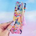Makeup Holographic Bookmark - Cute Colorful Beauty Bookmark, Book Lover Gift